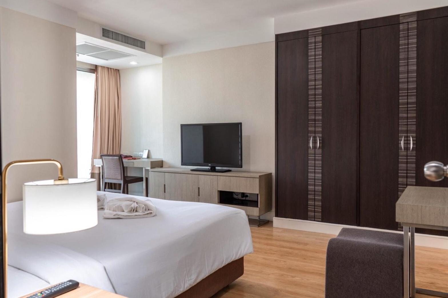 Jasmine Grande Residence Bangkok Ngoại thất bức ảnh A bedroom at the hotel